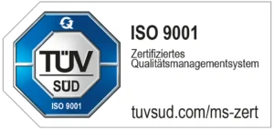 ISO 9001 zertifiziert (TÜV SÜD)