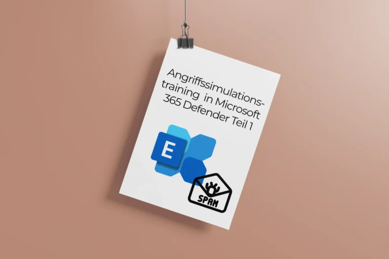 Zettel auf dem Steht: Angriffssimulationstraining in Microsoft 365 Defender Teil 1