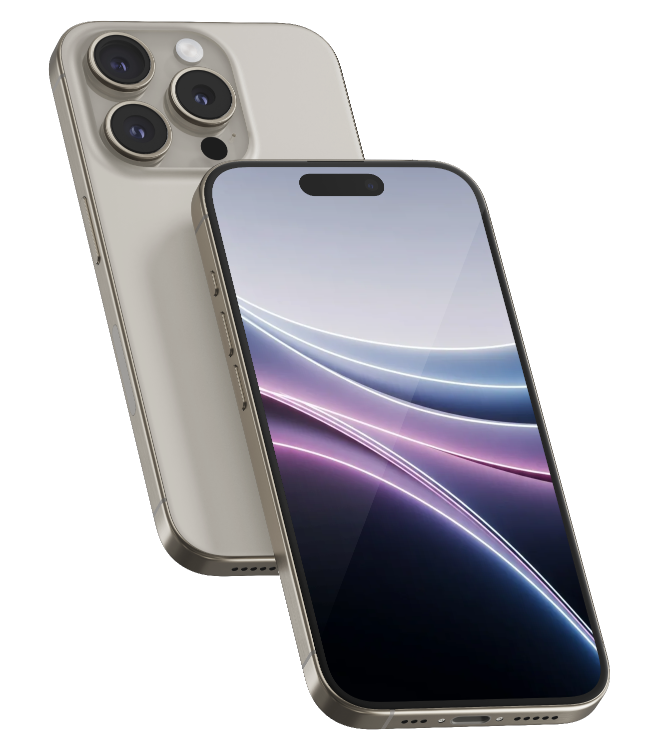Iphone Rückseite und Iphone Vorderseite