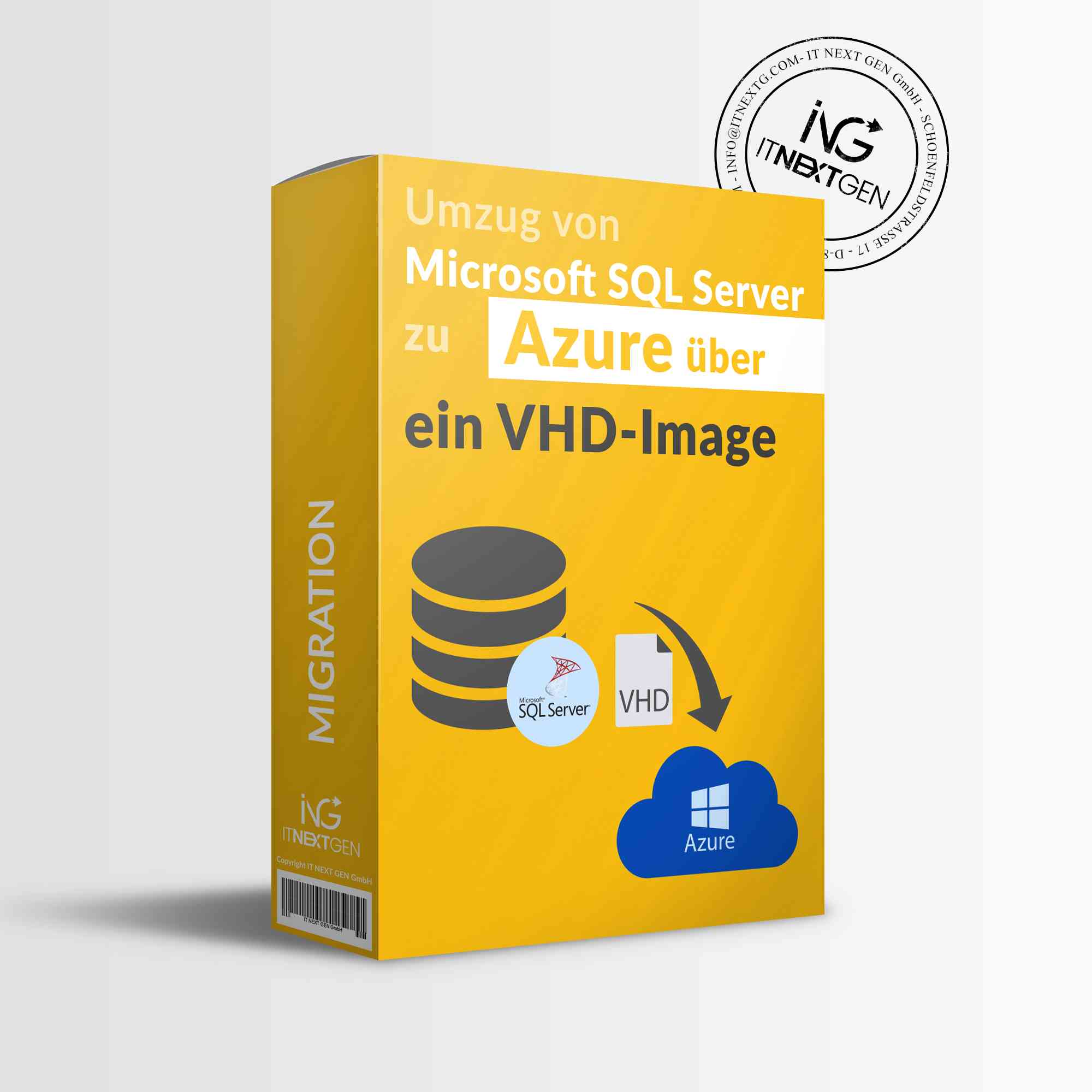 Umzug von Microsoft SQL Server zu Azure über ein VHD-Image